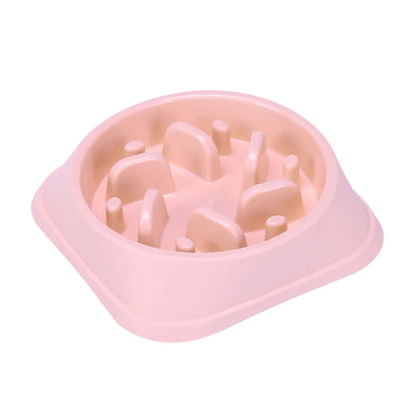 Non-Slip Slow Feeder Bowl for Small Dogs and Cats - Choke-Proof Pet Food Dish