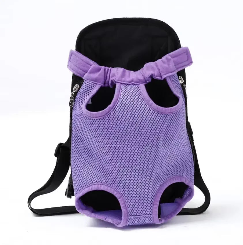 Adjustable Pet Carrier Backpack for Cats and Dogs - Portable Outdoor Travel Bag for Camping and Hiking