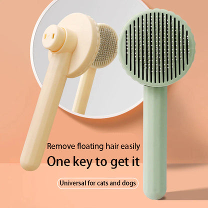 Self-Cleaning Pet Hair Removal Slicker Brush for Cats and Dogs - Ultimate Grooming Tool and Accessory