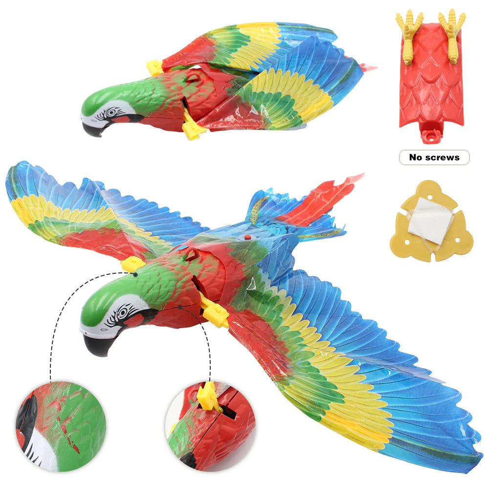 Interactive Electric Flying Bird Cat Toy - Engaging Teaser Stick for Cats and Dogs