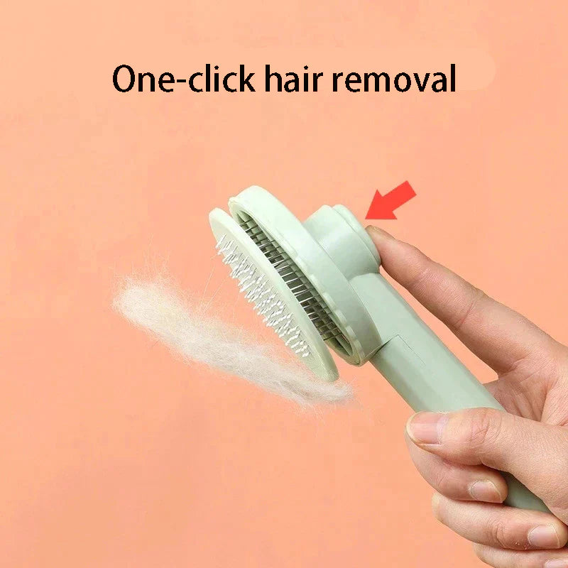 Self-Cleaning Pet Hair Removal Slicker Brush for Cats and Dogs - Ultimate Grooming Tool and Accessory