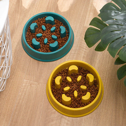 Non-Slip Slow Feeder Bowl for Small Dogs and Cats - Choke-Proof Pet Food Dish