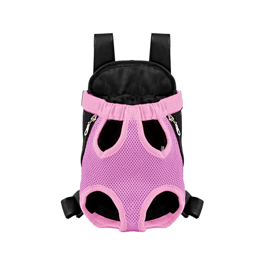 Adjustable Pet Carrier Backpack for Cats and Dogs - Portable Outdoor Travel Bag for Camping and Hiking