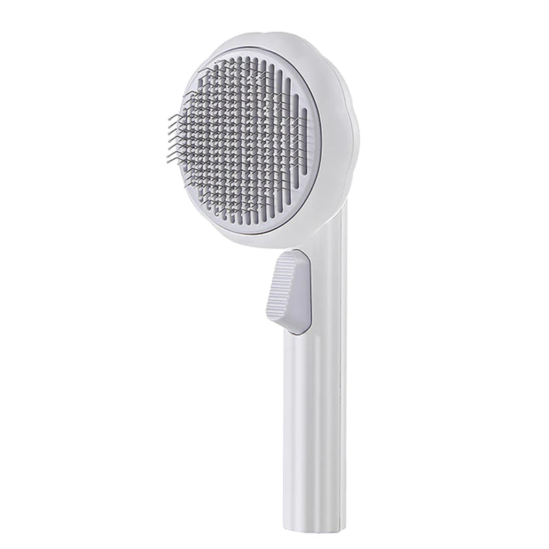 Pumpkin Cat Grooming Brush - Effortlessly Remove Loose Fur & Tangles with Self-Cleaning Design