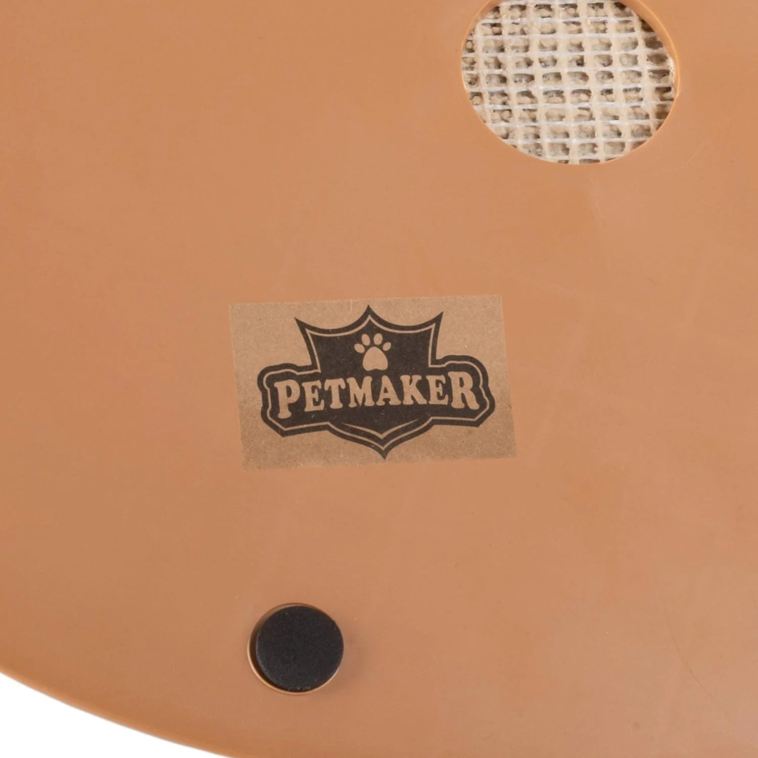 PETMAKER Cat Self-Groomer Arch - Carpeted Base Back Scratcher & Massager for Shedding Control (Black)