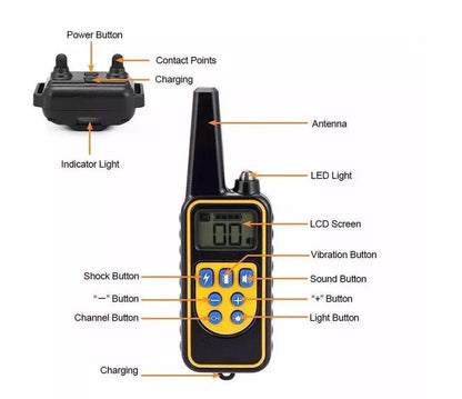Ultimate Waterproof Dog Training Collar with 2600Ft Remote Range