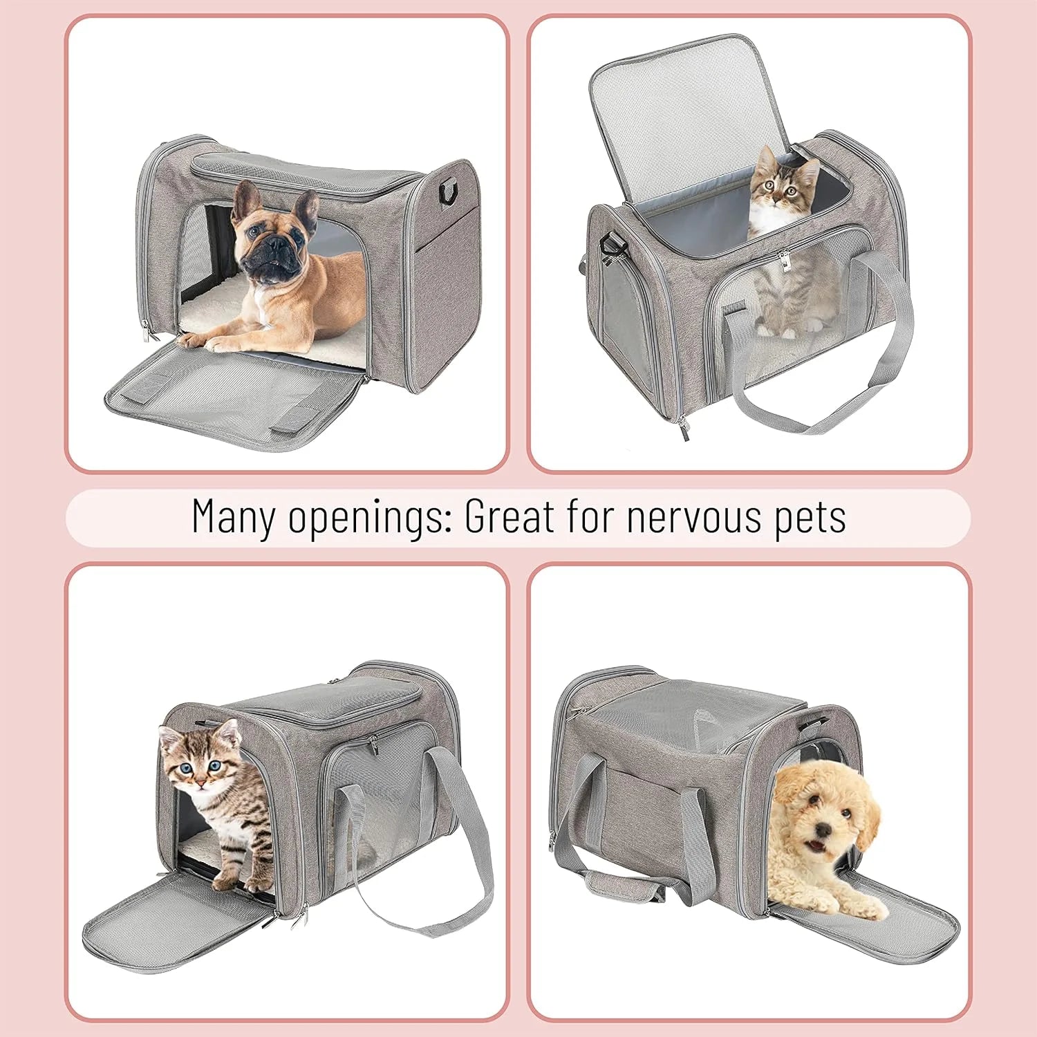 Ultimate Soft-Sided Pet Carrier for Cats and Dogs - Perfect for Travel and Comfort
