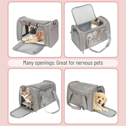 Ultimate Soft-Sided Pet Carrier for Cats and Dogs - Perfect for Travel and Comfort