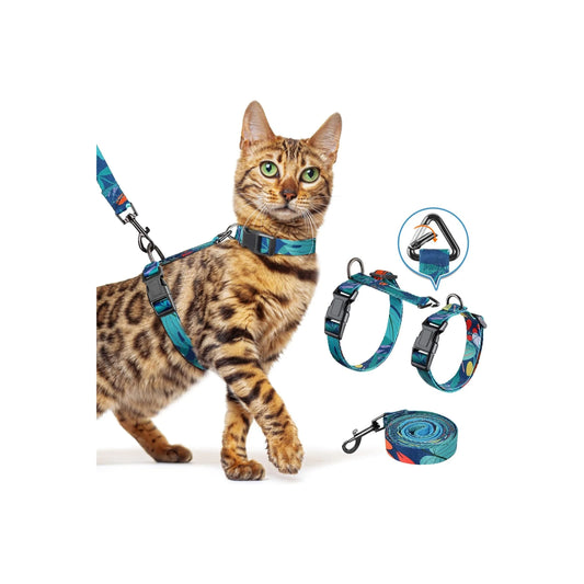Ultimate Cat Harness and Leash Set - Adjustable, Lightweight, Escape-Proof Comfort for Outdoor Adventures!