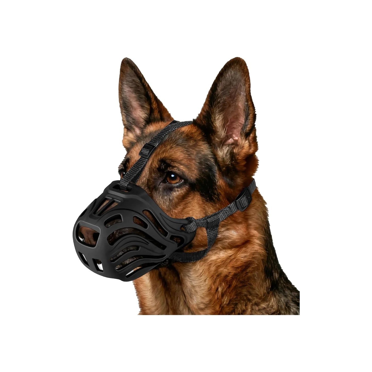 Soft & Breathable Adjustable Dog Muzzle - Prevent Chewing & Biting for Grooming, Training, and Safety