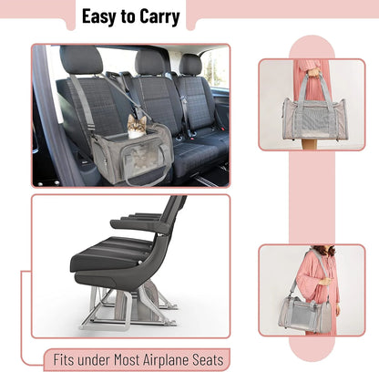 Ultimate Soft-Sided Pet Carrier for Cats and Dogs - Perfect for Travel and Comfort