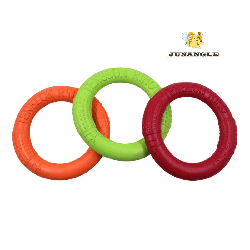 Durable 18CM EVA Dog Flying Disc - Interactive Outdoor Toy for Training and Play