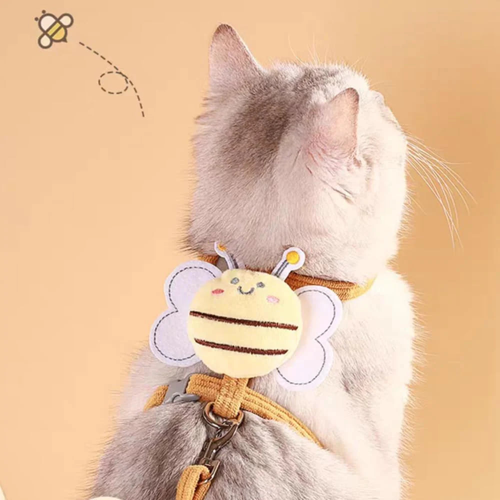 Escape-Proof Cat and Rabbit Harness & Leash Set - Stylish Costumes for Adventurous Pets!