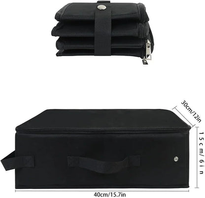 Travel Litter Box with Zipped Lid, Foldable Travel Litter Box, No Leakage, No Smell, Waterproof, Easy to Carry, Easy to Use in Hotels, Car