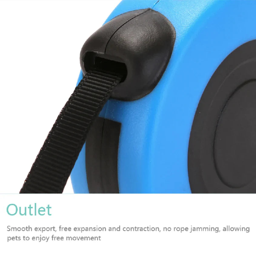 16.5FT Automatic Retractable Dog Leash with Collar for Effortless Walking - Free Shipping in the US