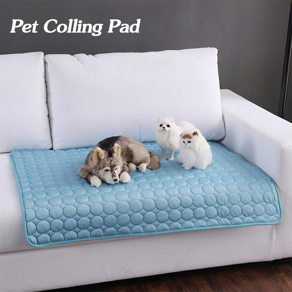 Cooling Ice Silk Nest Pad for Dogs and Cats - Ideal for Summer Comfort