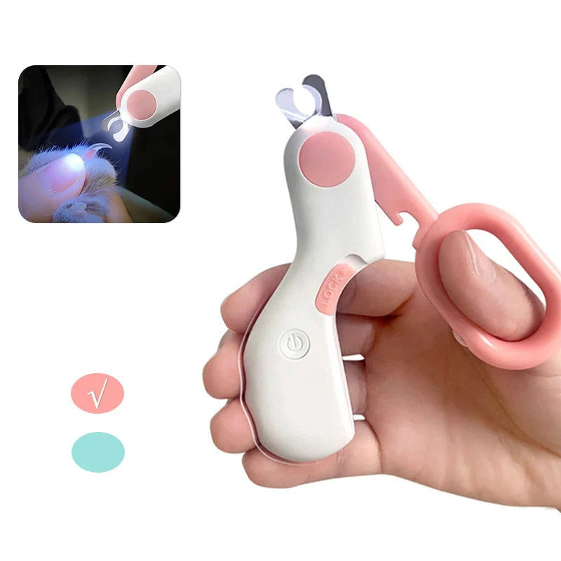 Ultimate Pet Nail Clipper with LED Light - Precision Grooming Scissors for Safe & Easy Claw Care