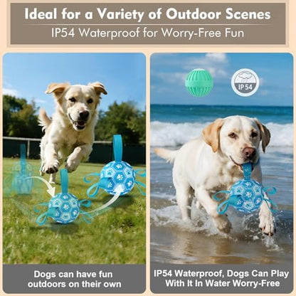 Engaging Interactive Dog Soccer Ball - Durable Automatic Jumping Toy for All Dog Sizes, USB Rechargeable, Perfect for Keeping Your Pup Entertained!