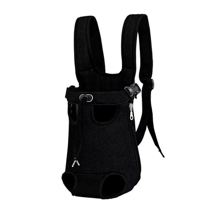 Adjustable Pet Carrier Backpack for Cats and Dogs - Portable Outdoor Travel Bag for Camping and Hiking