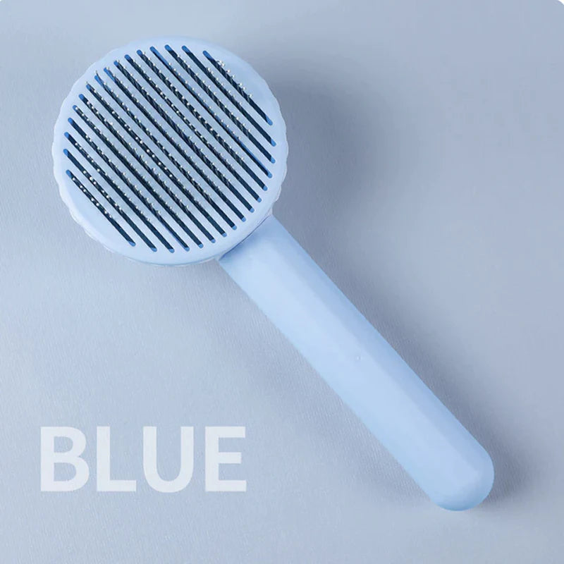 Self-Cleaning Pet Hair Removal Slicker Brush for Cats and Dogs - Ultimate Grooming Tool and Accessory