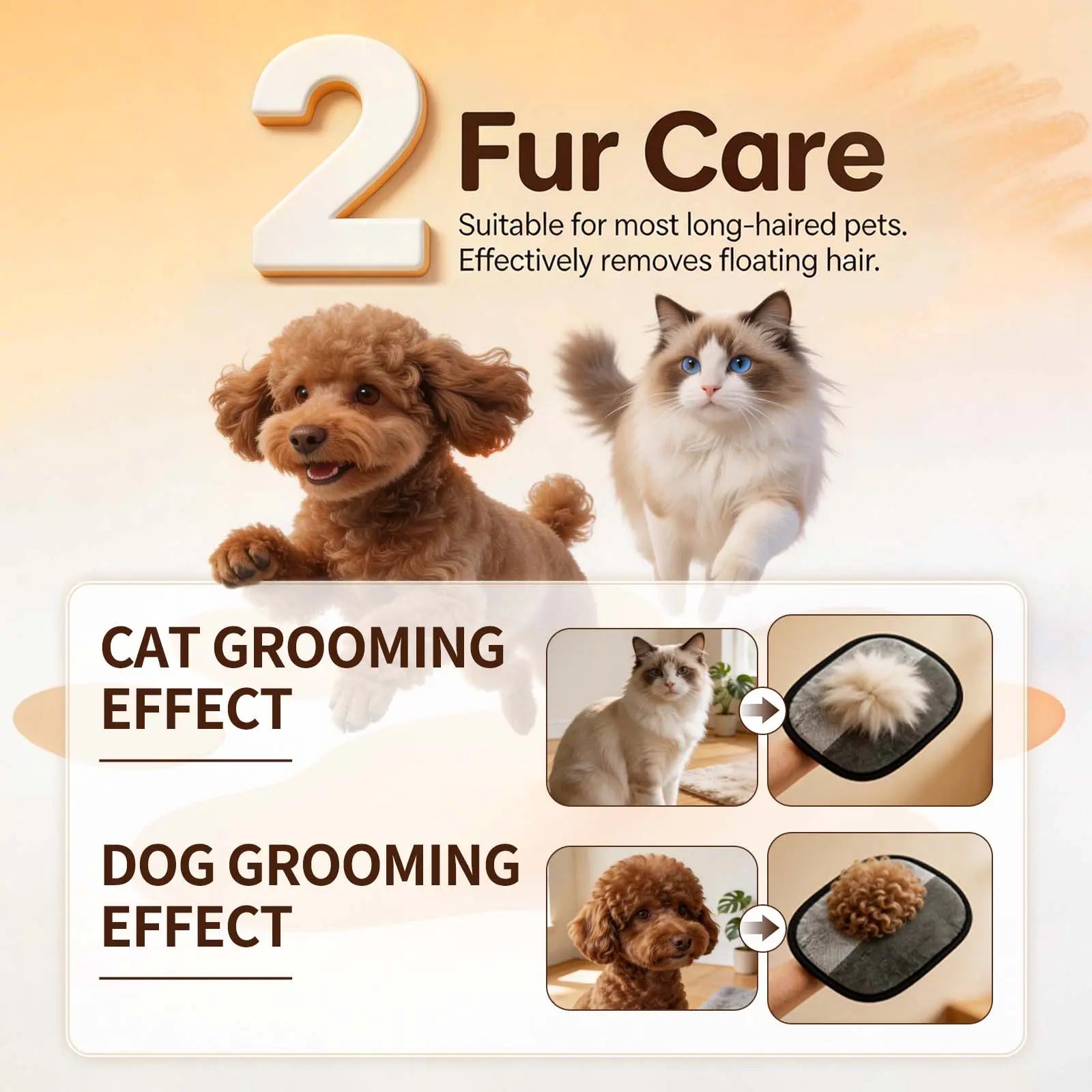 Reusable Pet Hair Remover Glove for Clothing and Upholstery - Pack of 3