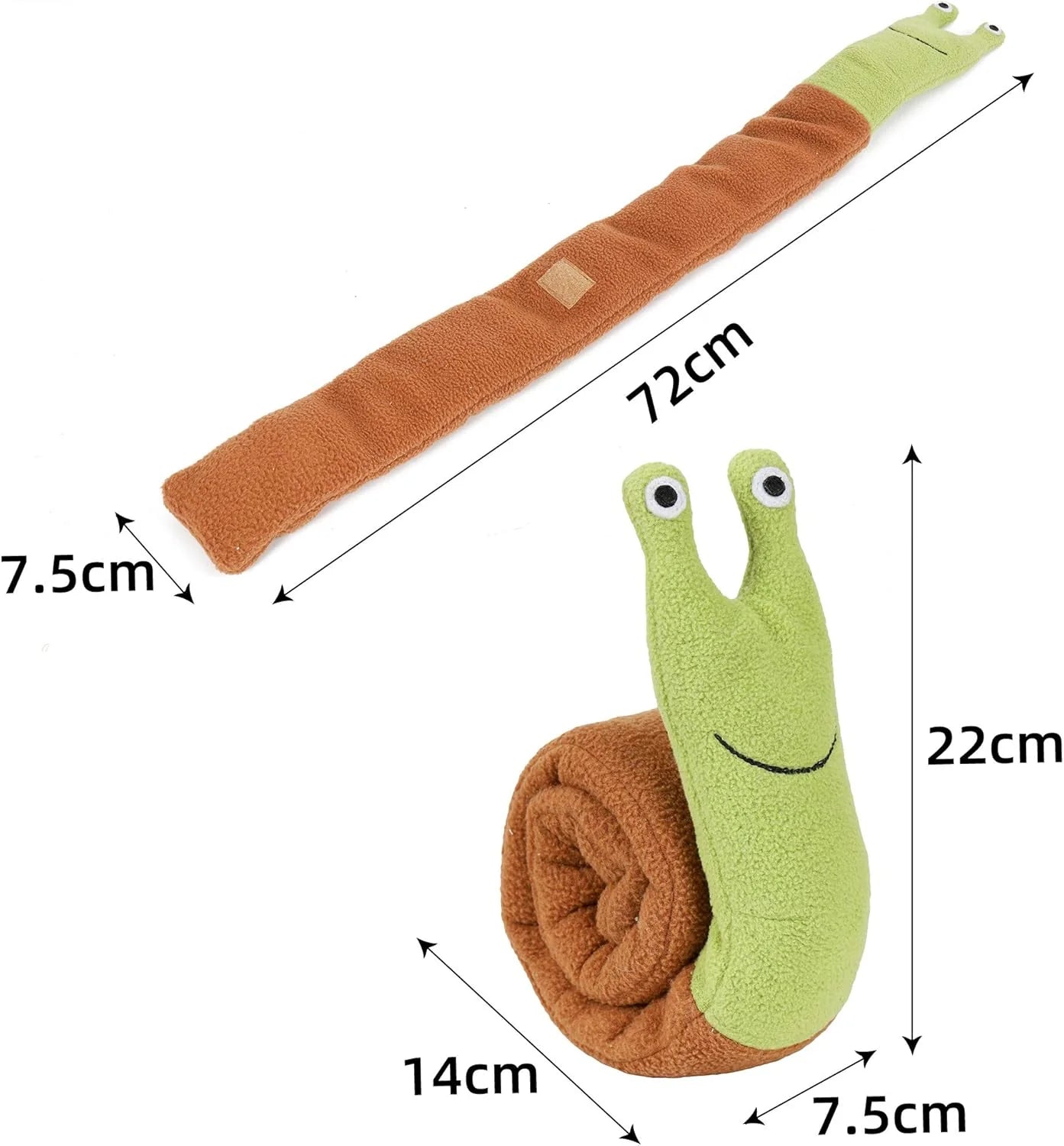Interactive Pet Snail Plush Toy for Dogs - Sniffing Training & Stress Relief, Perfect for All Sizes!