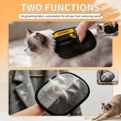 Reusable Pet Hair Remover Glove for Clothing and Upholstery - Pack of 3