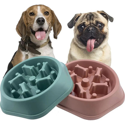 Slow Feeder Dog Bowl - Anti-Choking, Non-Slip Puzzle Dish for Small Dogs - Promote Healthy Eating Habits