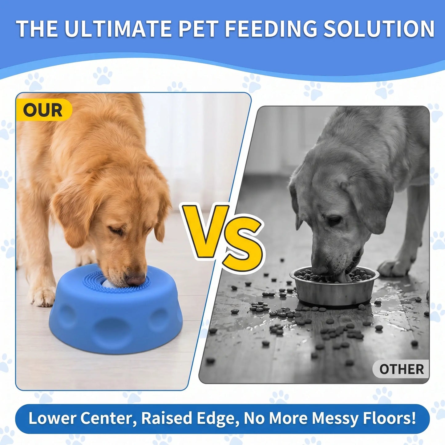 3-in-1 Calming Dog Lick Mat and Slow Feeder Bowl | Interactive Puzzle Toy with Rolling Ball
