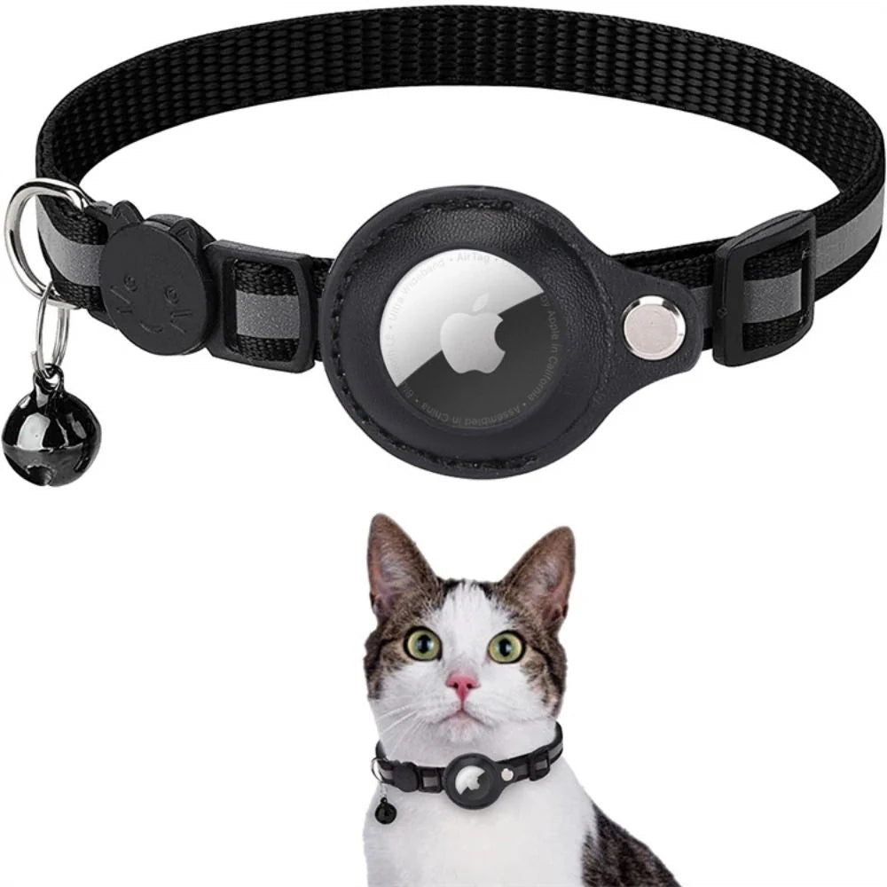 GPS Tracking Collar for Cats with Quick-Release Fastener and Enhanced Nighttime Visibility Reflective Design