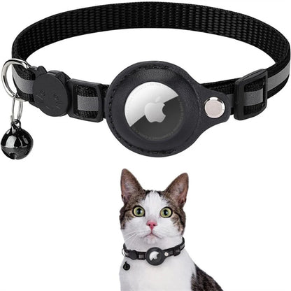 GPS Tracking Collar for Cats with Quick-Release Fastener and Enhanced Nighttime Visibility Reflective Design