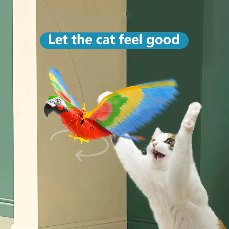 Interactive Electric Flying Bird Cat Toy - Engaging Teaser Stick for Cats and Dogs