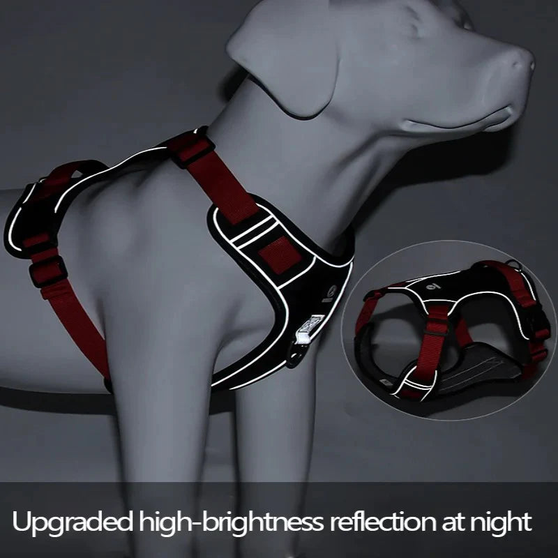 Reflective Tactical Dog Harness for Medium to Large Dogs - Waterproof 1680D Oxford Cloth, Durable and Comfortable Pet Vest (S)