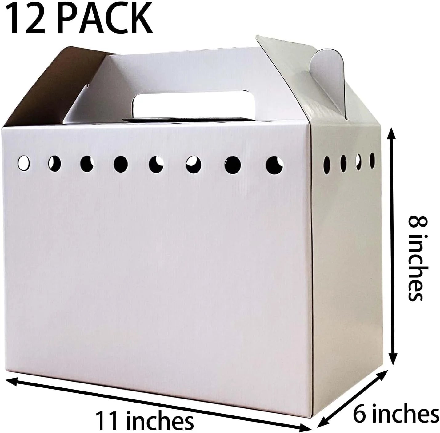 Eco-Friendly Disposable Cardboard Pet Carriers - 12 Pack for Small Animals, Hamsters, Gerbils, Birds, and Reptiles