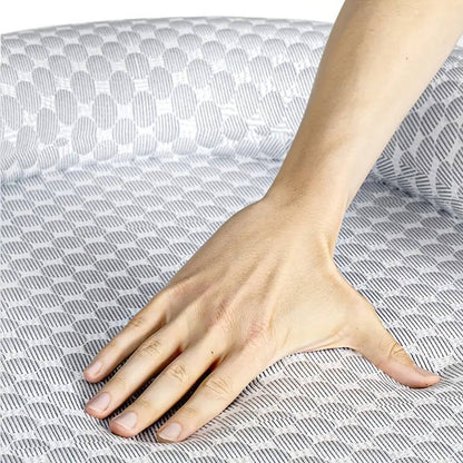 Orthopedic Dog Bed with Cooling Features and Supportive Neck Pillow