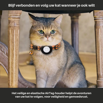 GPS Tracking Collar for Cats with Quick-Release Fastener and Enhanced Nighttime Visibility Reflective Design