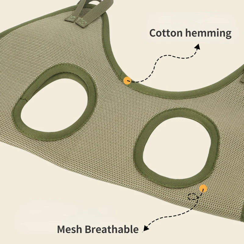 Ultimate Cat Grooming Restraint Bag - Anti-Scratch Nail Cutting & Bathing Hammock for Stress-Free Pet Beauty!