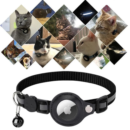 GPS Tracking Collar for Cats with Quick-Release Fastener and Enhanced Nighttime Visibility Reflective Design
