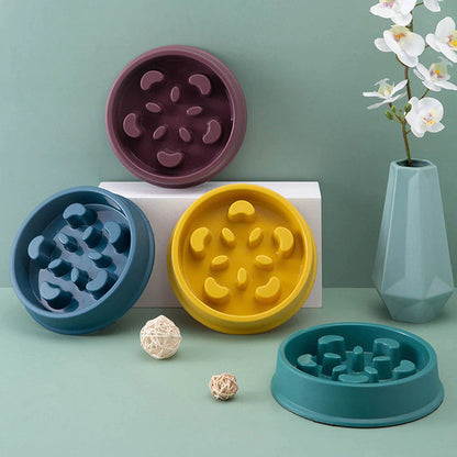 Non-Slip Slow Feeder Bowl for Small Dogs and Cats - Choke-Proof Pet Food Dish