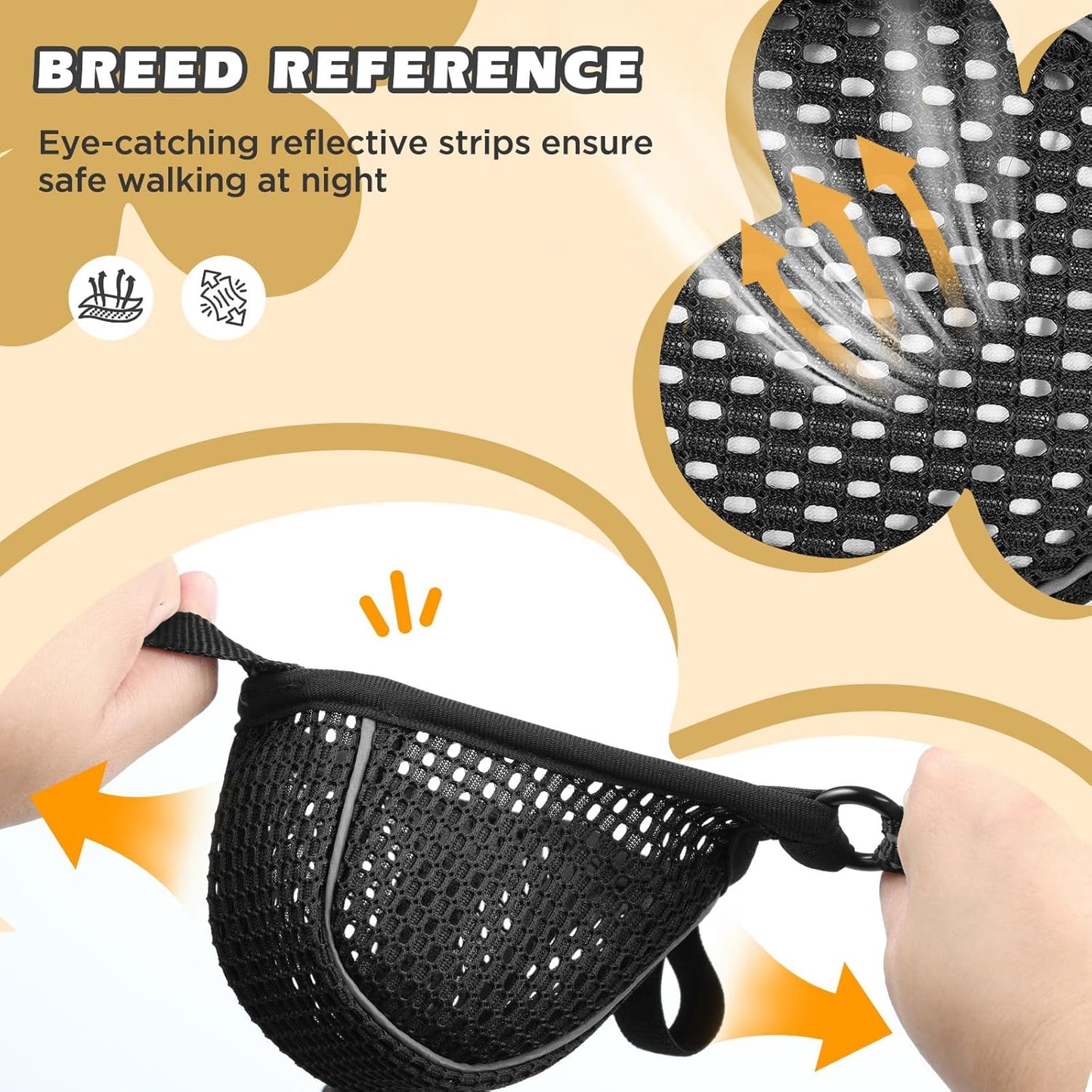 Ultimate Soft Nylon Dog Muzzle - Adjustable, Breathable & Reflective Design for Safe Biting, Barking & Chewing Control - Perfect for Small to Large Dogs, Allows Panting & Drinking