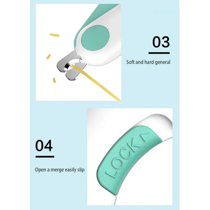 Ultimate Pet Nail Clipper with LED Light - Precision Grooming Scissors for Safe & Easy Claw Care