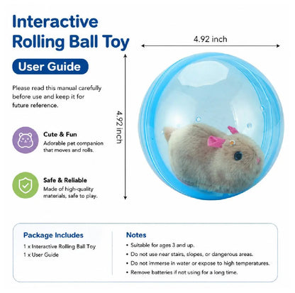 Smart Cat Toy: USB Rechargeable Auto-Rolling Ball for Engaging Hands-Free Play with Indoor Cats