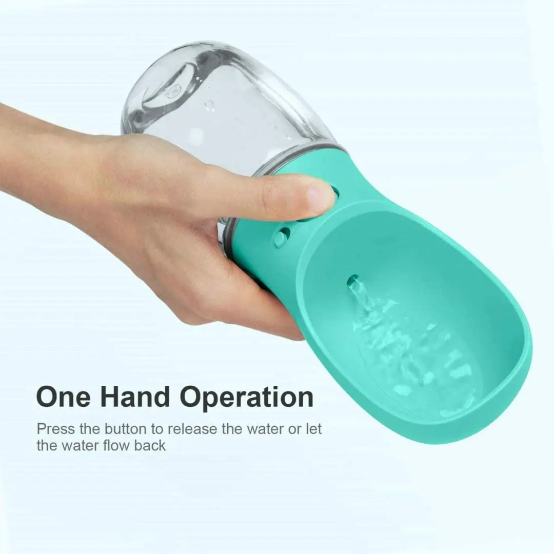 Portable Pet Water Bottle and Feeder for Dogs and Cats - Ideal for Outdoor Travel and Hydration