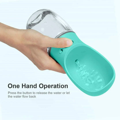 Portable Pet Water Bottle and Feeder for Dogs and Cats - Ideal for Outdoor Travel and Hydration