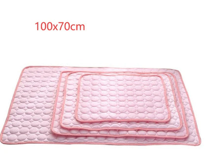Cooling Ice Silk Nest Pad for Dogs and Cats - Ideal for Summer Comfort