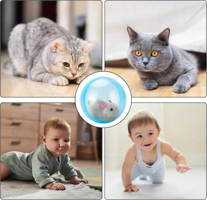 Smart Cat Toy: USB Rechargeable Auto-Rolling Ball for Engaging Hands-Free Play with Indoor Cats
