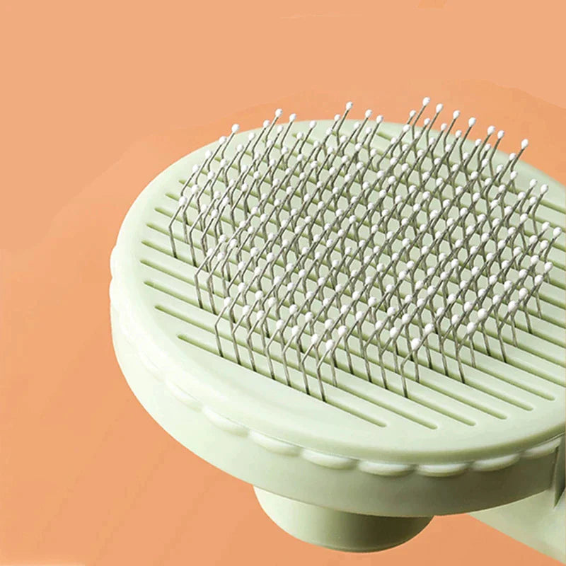 Self-Cleaning Pet Hair Removal Slicker Brush for Cats and Dogs - Ultimate Grooming Tool and Accessory