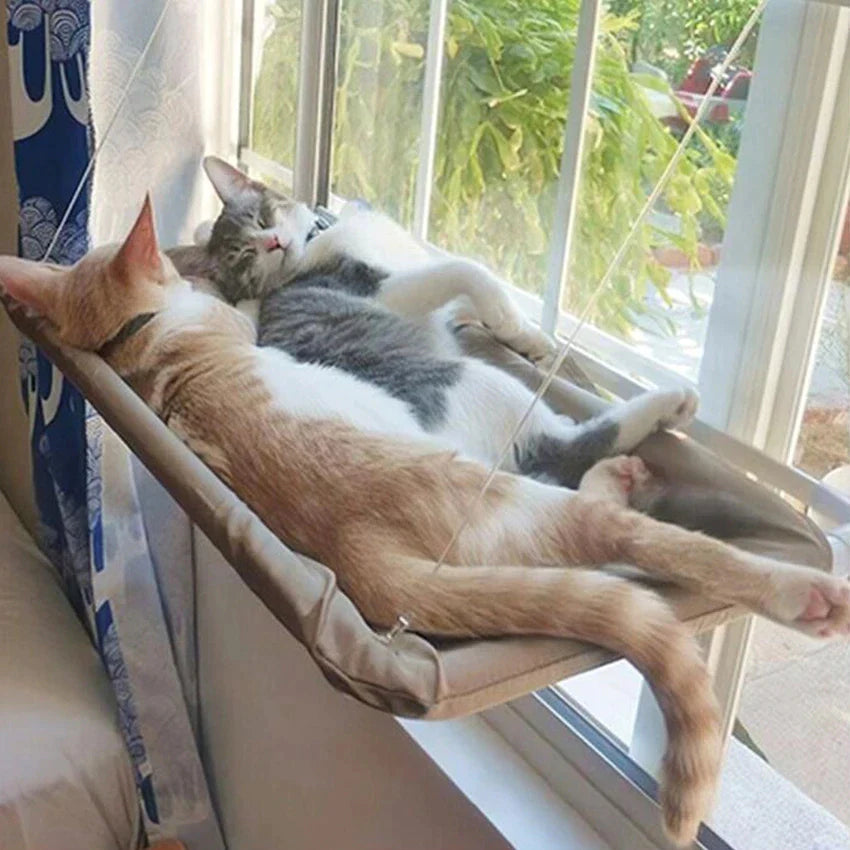 Cozy Hanging Cat Bed Hammock - Perfect Sunny Window Seat for Cats up to 20Kg!