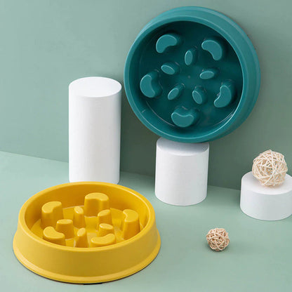 Non-Slip Slow Feeder Bowl for Small Dogs and Cats - Choke-Proof Pet Food Dish