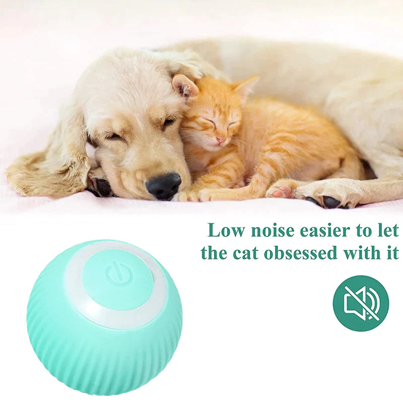 Smart Electric Rolling Ball Toy for Small Dogs and Cats - Interactive Self-Moving Pet Accessory